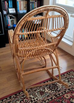 Houpací křeslo z ohýbaného ratanu - 2