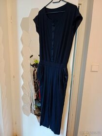 Tmavě modrý overal dlouhý - 2