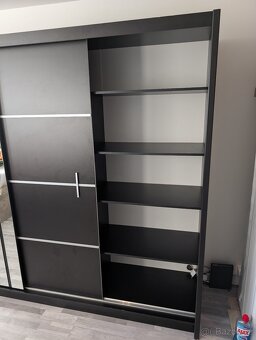 Šatní skříň Vista 250cm Černá - 2