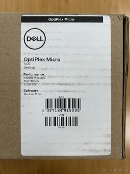Nový Dell OptiPlex 7020 Micro MFF, Wi-Fi 6E, záruka - 2