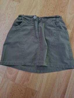 Dětská dívčí sukýnka, velikost 128 - khaki - 2