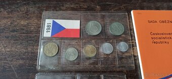 Sada oběžných mincí ČSR, USA, Slovensko. - 2