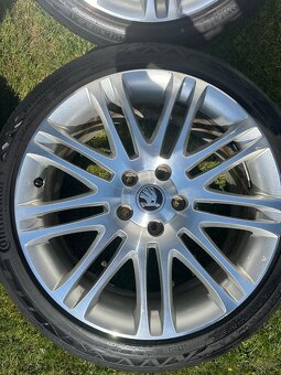 ALU Kola ŠKODA 5x112 R18 LUXON NOVÉ Letní Pneu 225/40/18 - 2
