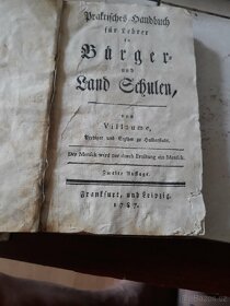 Příručka pro zemské školní ústavy z roku 1789 - 2