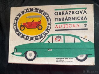 Retro Obrázková tiskárnička Autička - 2