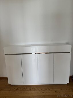 Bílá komoda/botník 2x - 2