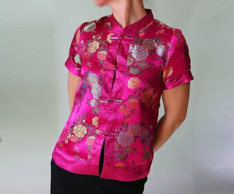 Brokátová halenka v čínském stylu Indiska vel.S - 2