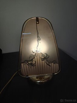 Retro stolní skleněná lampa - 2