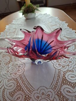 Misa, košíček.  hutní sklo... - 2