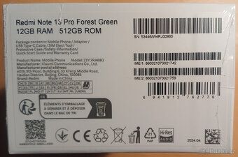 Xiaomi Redmi Note 13 Pro 12/512GB – Forest Green - Nový - 2