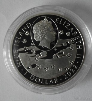 Stříbrná mince ze série Psí plemena - Německý ovčák - 2