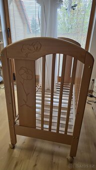 Postýlka Scarlett 120x60,  masiv buk - 2