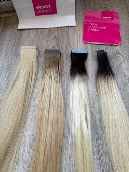 Středoevropské vlasy k prodloužení a zahuštění 136g - 2
