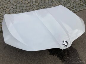 kapota škoda octavia 3,III, facelift bílá candy LF9E - 2