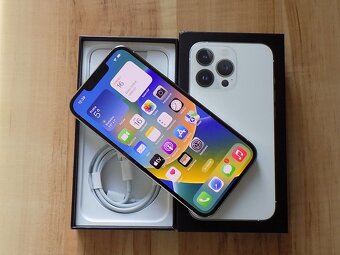 APPLE iPhone 13 Pro 128GB Silver - ZÁRUKA - TOP STAV - 2