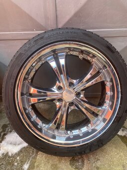 Alu kola 5x100 chrom - 2