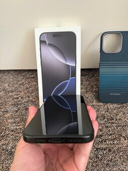 Apple iPhone 16 Pro Max 256gb Black. 100% baterie, zaruka. - 2