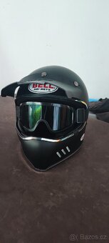 Enduro retro vintage moto helma nová - 2