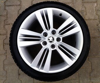 Alu kola originál Škoda Octavia III, RS 5x112 R18 - 2