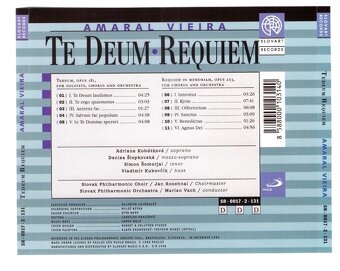 CD Te Deum – Requiem Amaral Vieira - 2