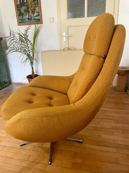Retro křeslo, vajíčko, bruselský styl - 2