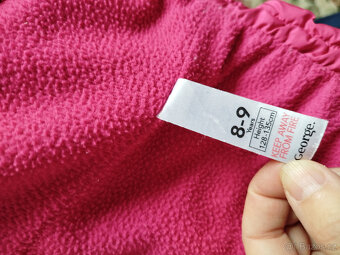 Růžová přechodová bundička 8-9 let - 2