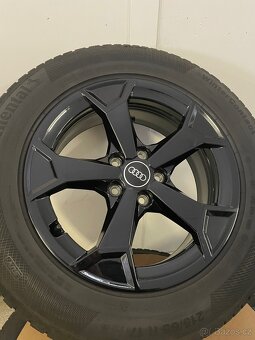 Original zimni alu Audi Q3 83a 5x112 + Conti 215/65/17 - 2