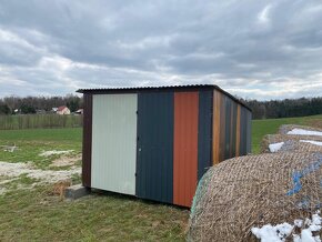 Plechová garáž 3x5 různobarevná III tr. - 2