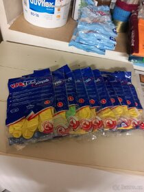 Rukavice úklidové latexové, elastické. - 2