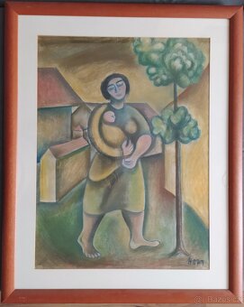 František Hora - Matka a dítě - Obraz - 2