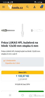 Frezy na hlinik - 2