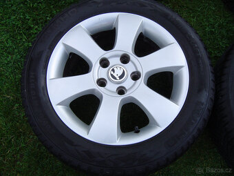 4X ZIMNÍ HLINÍKOVÁ KOLA ŠKODA OCTAVIA III,II 205/55 R16 .TOP - 2