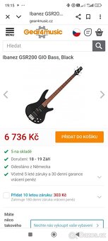 Ibanez gsr 200 gio bass - 2