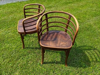 THONET starožitná značená párová křesla TOP MODEL - 2
