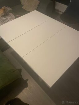 Bílý jídelní rozkládací stůl - 2