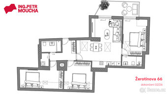 Moderní půdní byt 4+kk v klidné části Žižkova - 2