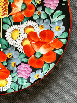 Kameninový závěsný talíř 19 cm, K. Kuneš Klenčí - 2