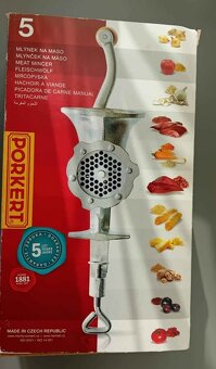 Litinový mlýnek na maso č.5 Pokert - 2