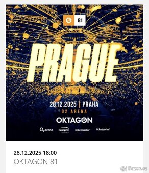 Vstupenky - OKTAGON 81 Praha O2 ARENA - 2