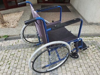 invalid. vozík PLNÁ kola, je skládací, na DOBÍRKU - 2