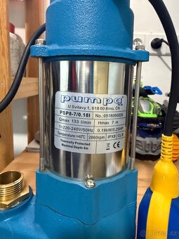 Kalové čerpadlo s plovákem (PUMPA PSP8-7/0.18I 230V) - 2