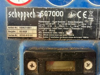 Benzínová elektrocentrála Scheppach sg7000 - 2