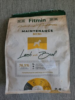Granule pro psy Maintenance Mini zn. Fitmin, 2,5 kg - 2