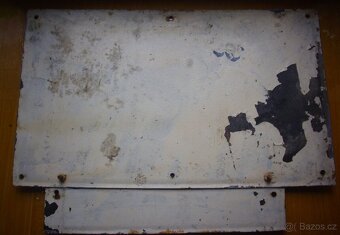 2x stará smaltová cedule 50cm - 2
