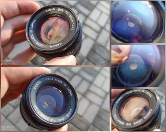 Objektiv Canon FD 1.4/50 mm - zachovalý stav - 2