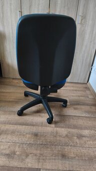 Kancelářská židle bez područek modrá - 2