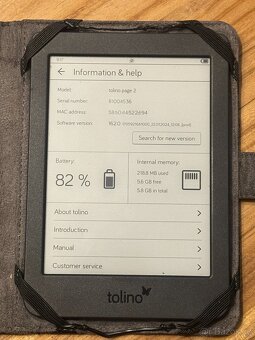 Čtečka knih Tolino Page 2 8GB černá + obal - 2