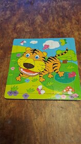 Dřevěné puzzle pro malé děti - 2