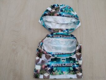Čepice+nákrčník Minecraft vel.52-54 - 2
