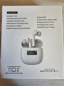 Bezdrátová sluchátka J3 Pro - 2